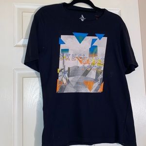 Skechers 1992 Shirt Sleeve Crew neck T-Shirt Black Size Small